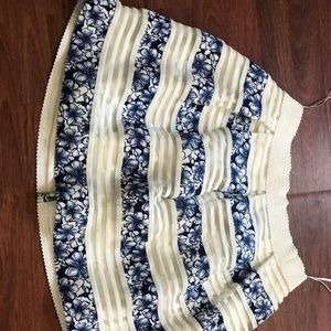 Beautiful white and blue skirt